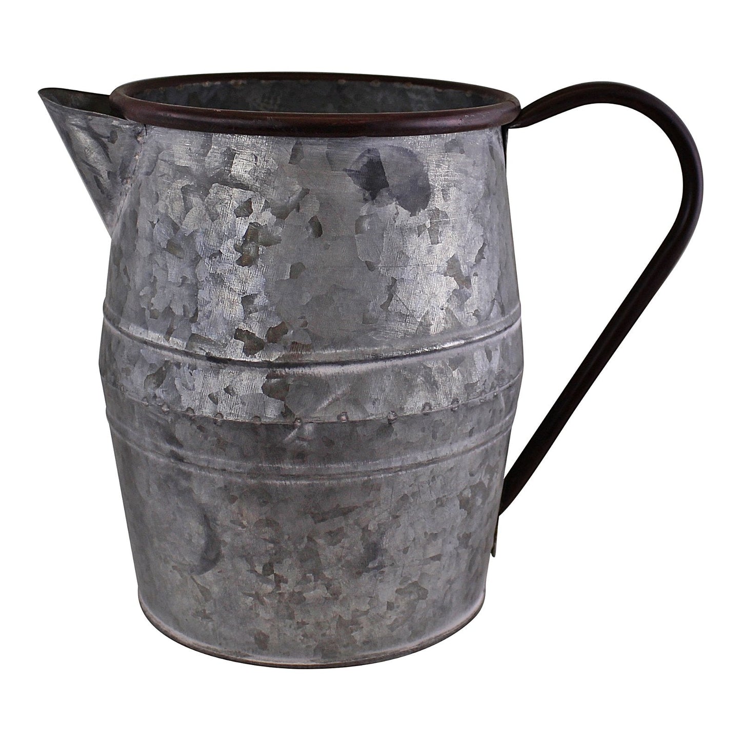 Vintage Style Metal Jug Garden Planter, Small