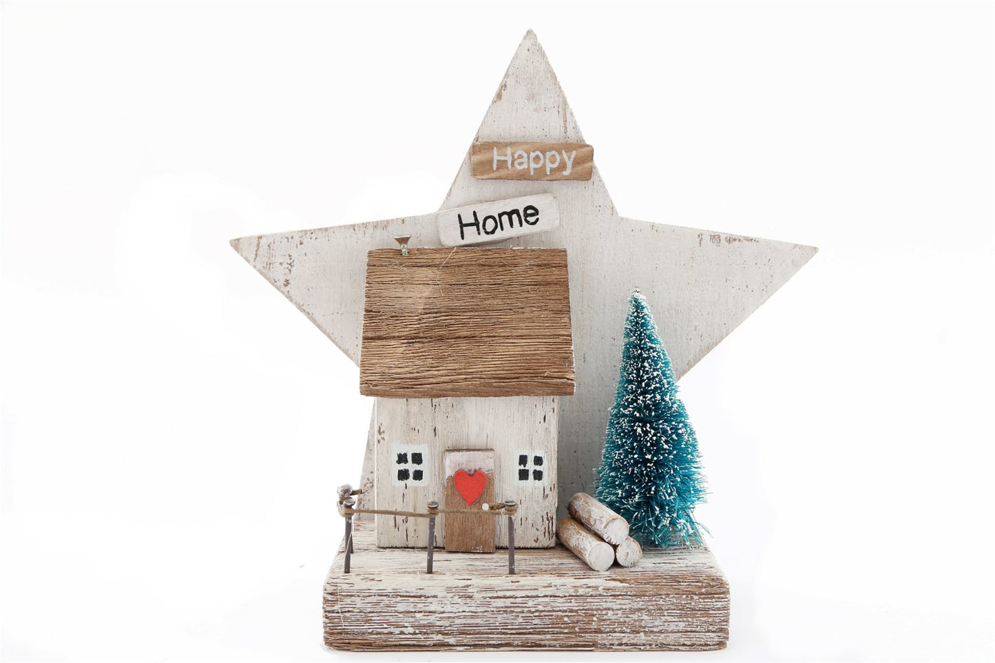 Happy Home Christmas Table Decoration D6 x H18 x W18cm