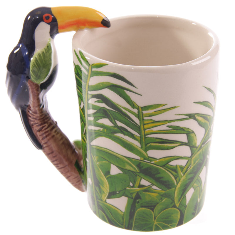 Toucan Party Ceramic Shaped Handle Mug 400ml