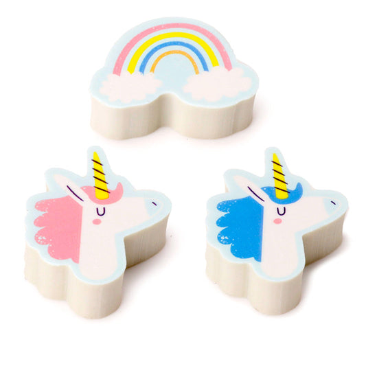 Unicorn Magic - 3 Piece Eraser Set