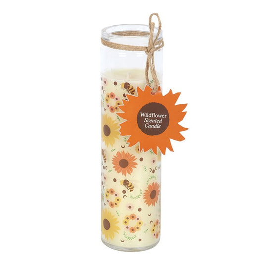 Summer Solstice Wildflower Tube Candle