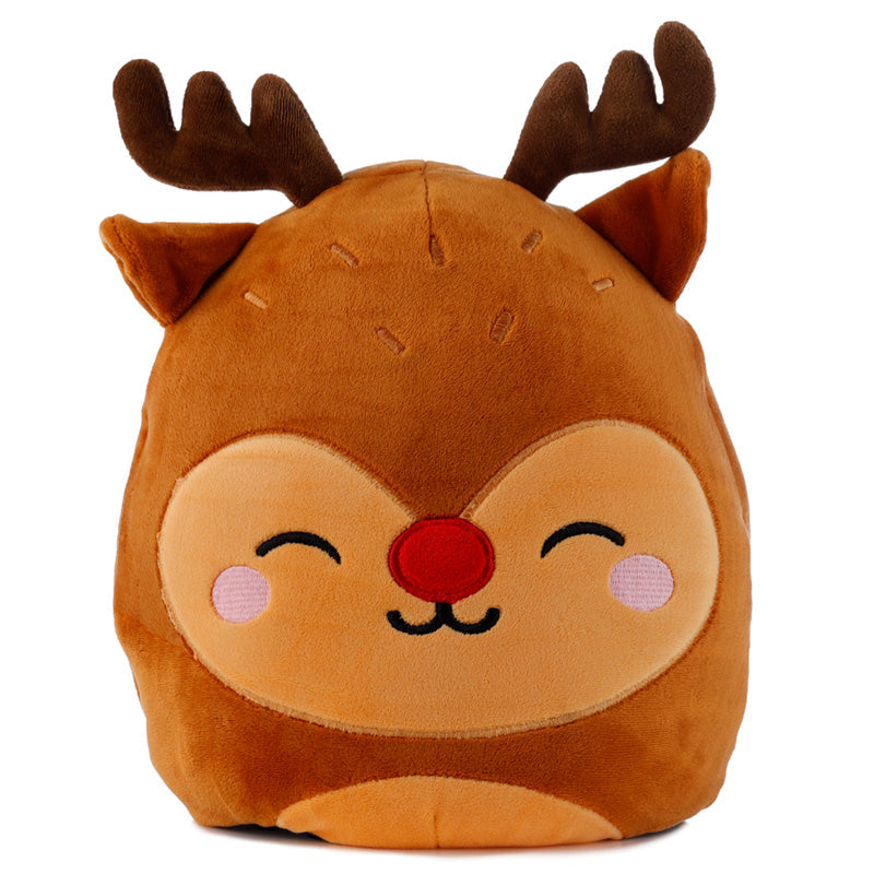 Adoramals - Santa & Reindeer Reversible Plush Toy