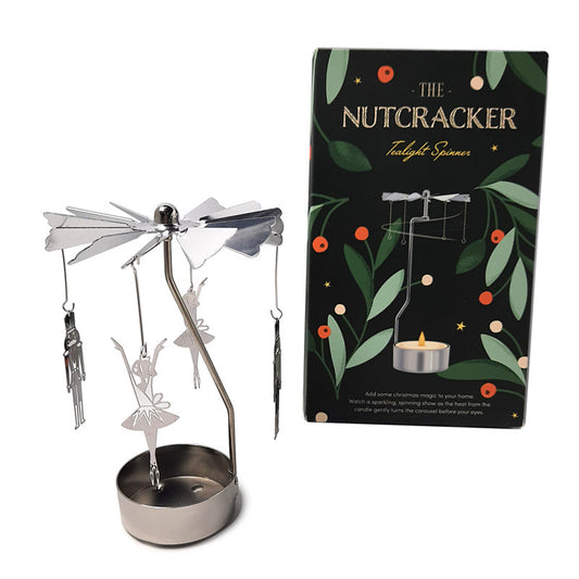 Nutcracker Spinning Tea Light Carousel Candle Holder