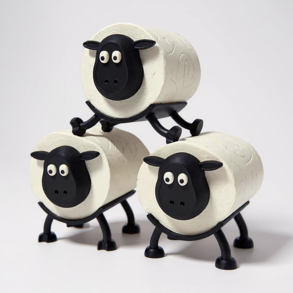 3D Printed Sheep Toilet Roll Holder