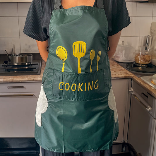 Green Cooking Apron