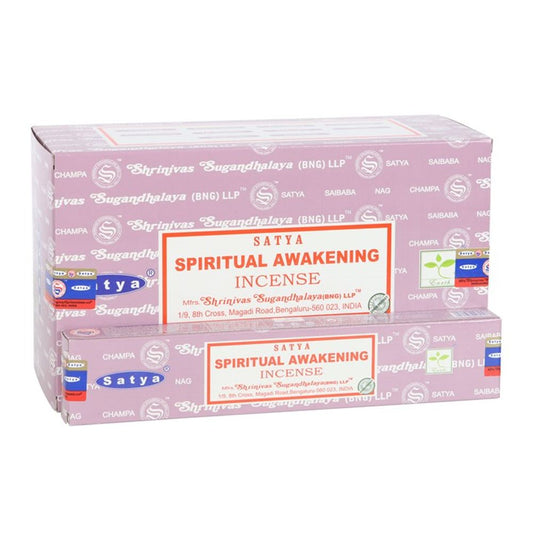 12 Packs of Spiritual Awakening Incense Sticks by Satya