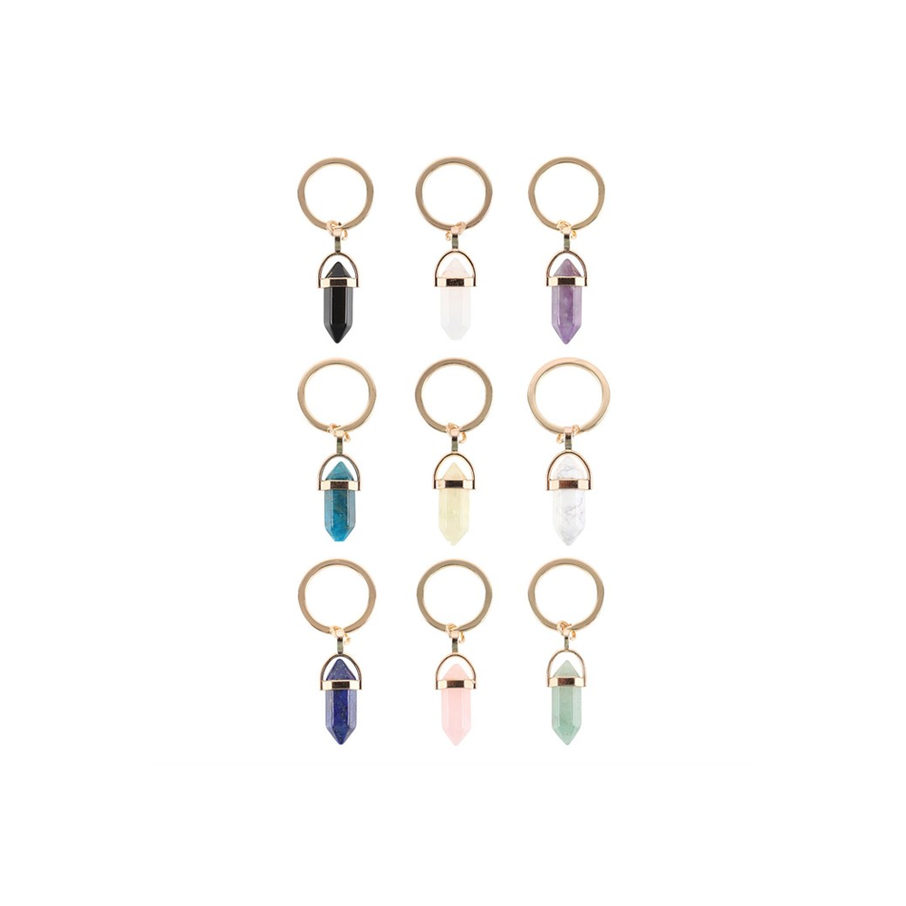 Set of 9 Crystal Keyrings