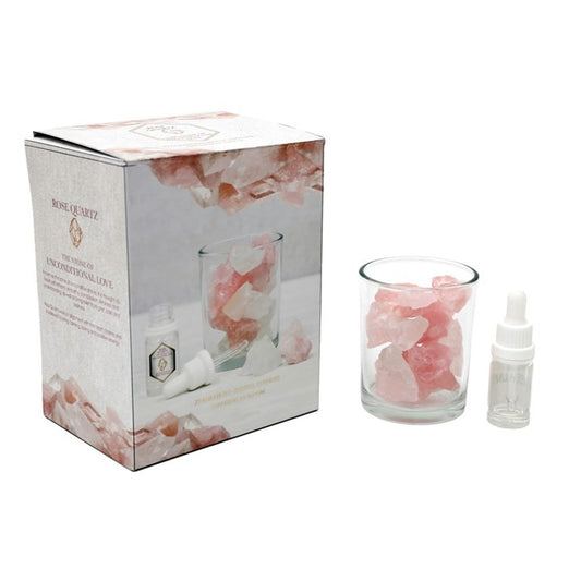 280g Rose Quartz Crystal Oil Diffuser