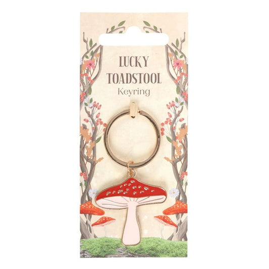 Lucky Toadstool Keyring