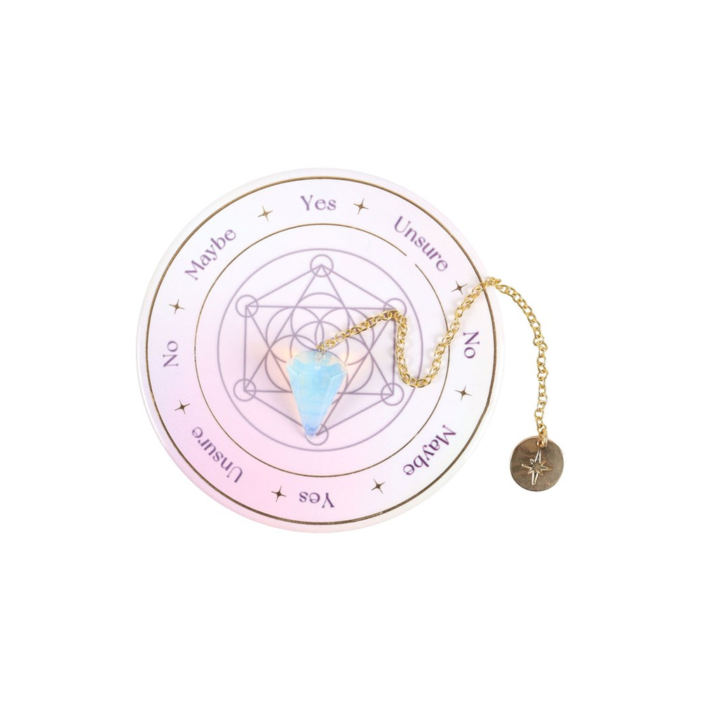 Opalite Pendulum Divination Kit