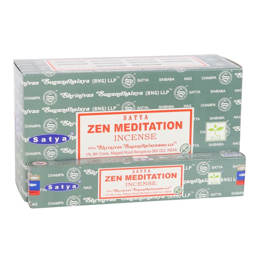 12 Packs of Zen Meditation Incense Sticks by Satya