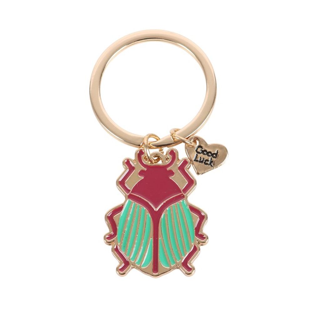Lucky Gold Beetle Keyring