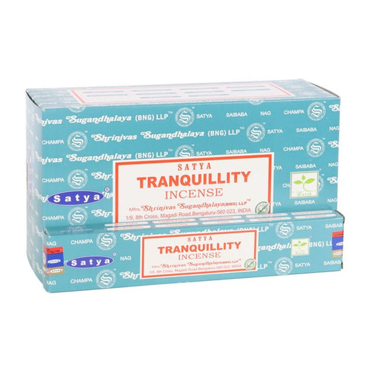 12 Packs of Tranquility Incense Sticks by Satya