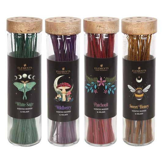 Set of 20 Dark Forest Incense Sticks in Display