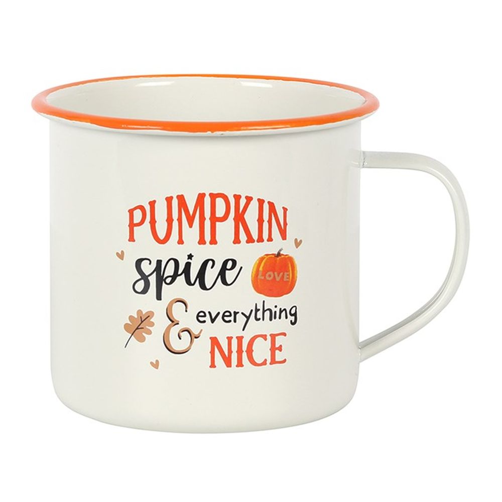 Pumpkin Spice Enamel Mug