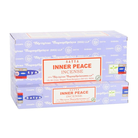 12 Packs of Inner Peace Incense Sticks by Satya