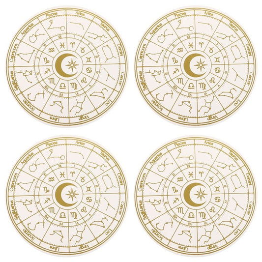 Astrology Wheel Coaster Set