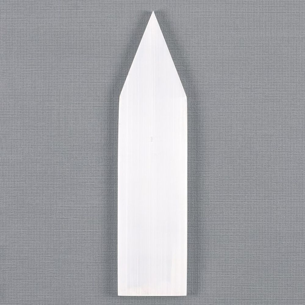 Selenite Flat Pointed Wand