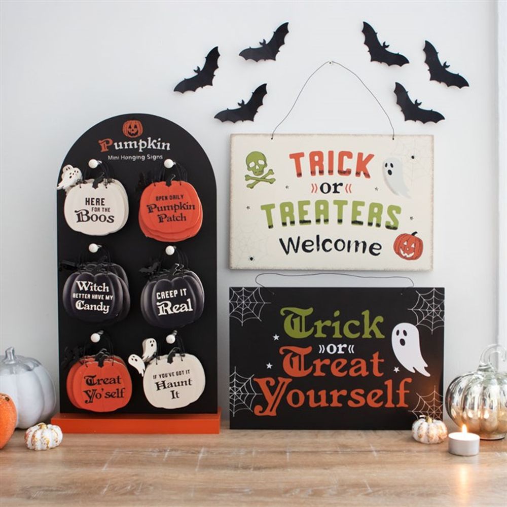 Trick or Treat Yourself Hanging Sign