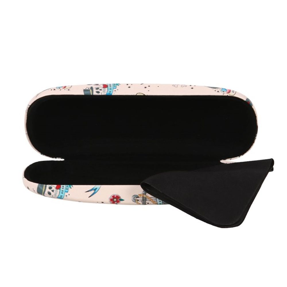 Tattoo Print Glasses Case