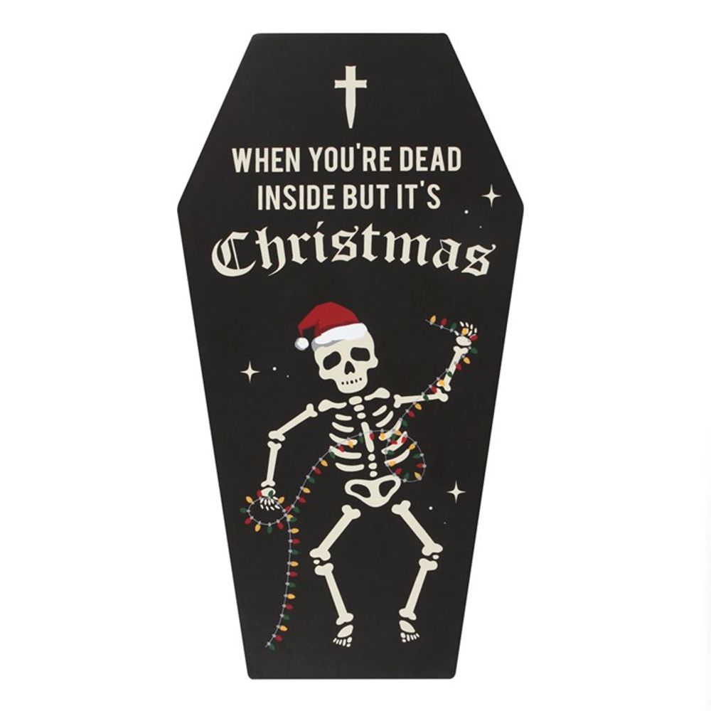 Dead Inside Coffin Plaque