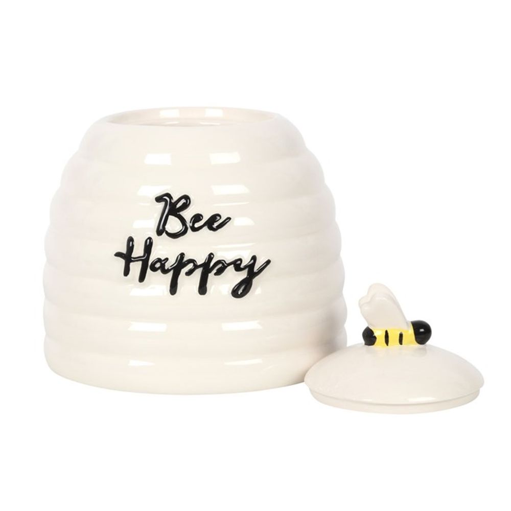 Bee Happy Ceramic Storage Jar