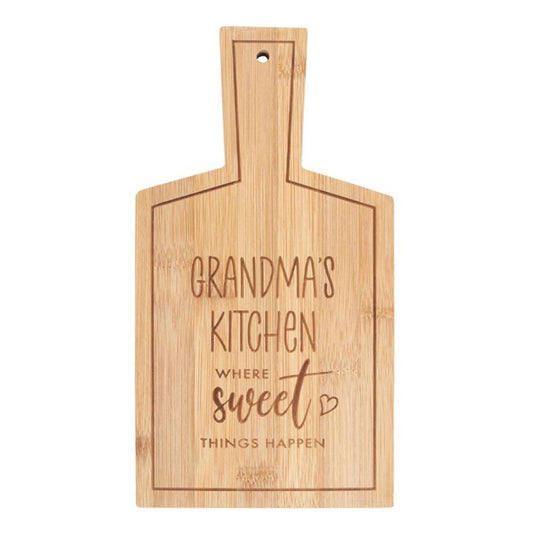 Grandma's Kitchen Bamboo Serving Board